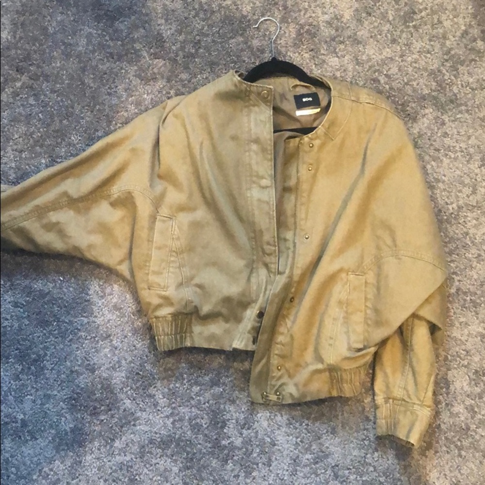 Dark green jean jacket